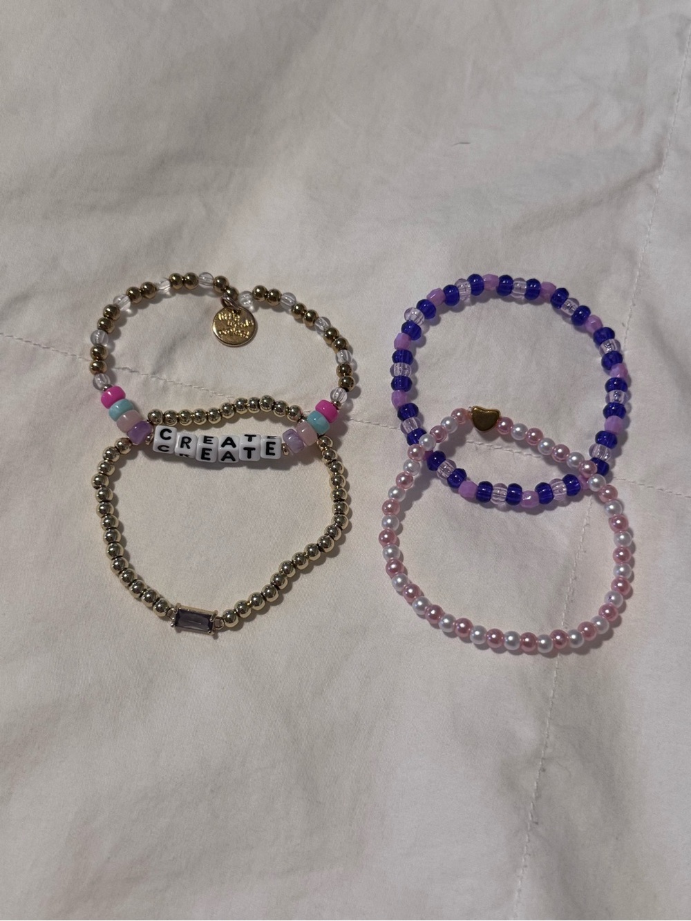 Little Words Project Bracelet Stack